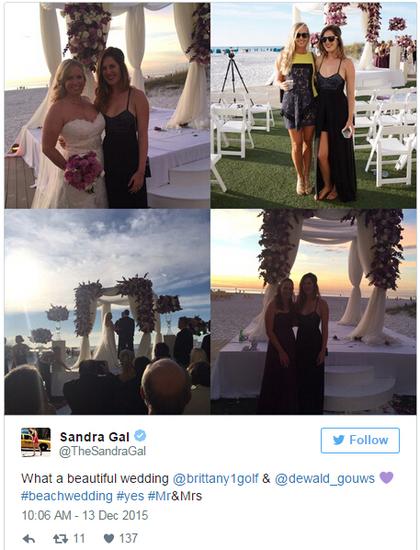 德国美女桑德拉-盖儿的祝福：&ldquo;一场美好的婚礼。&rdquo;